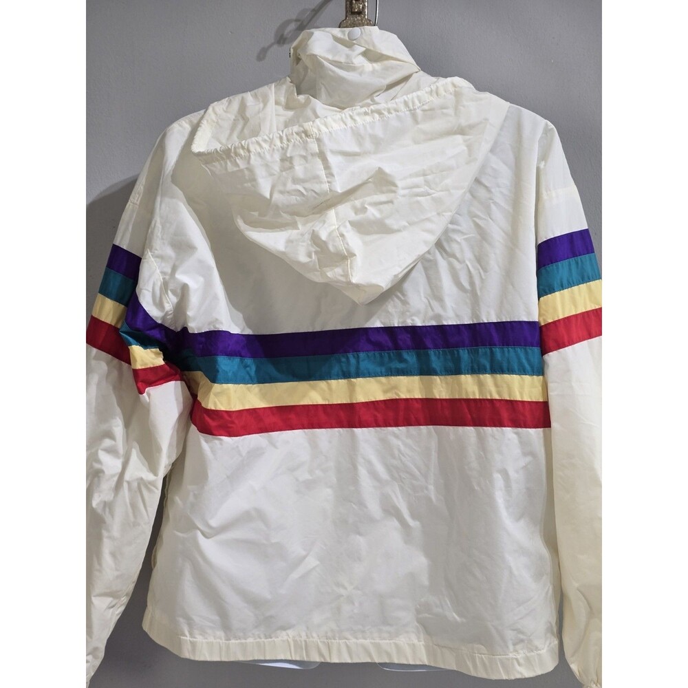 Vintage 80'S Arnold Palmer Golf Jacket 2 Pocket Mens XL Windbreaker Rainbow Hood - Picture 4 of 16